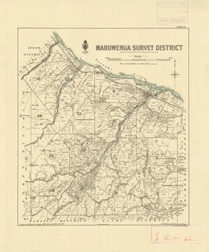 Maruwenua Survey District [electronic resource] / drawn by A. H. Saunders, August, 1908, revised 1922, 1939, 1947.