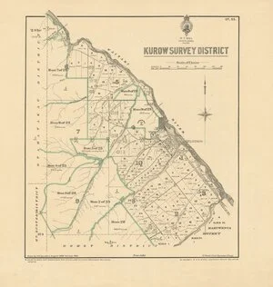 Kurow Survey District [electronic resource] / drawn by A.H. Saunders, August 1906, revised 1922.