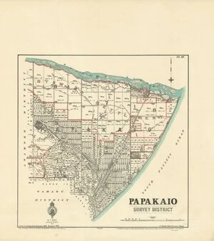 Papakaio Survey District [electronic resource] / drawn by A.H. Saunders, September 1909. revised 1922.