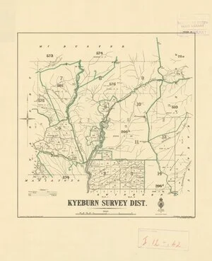 Kyeburn Survey Dist. [electronic resource] / drawn by G.P. Wilson, July 1902.