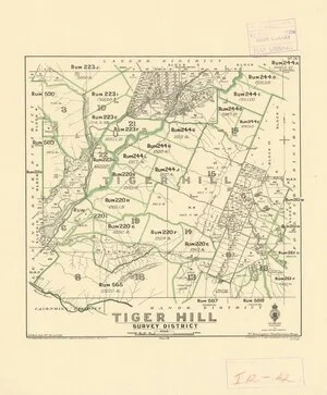 Tiger Hill Survey District [electronic resource] / S.A. Park, Sept. 1917.