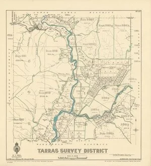 Tarras Survey District in the Vincent County [electronic resource] / A.J. Morrison, January 1913.