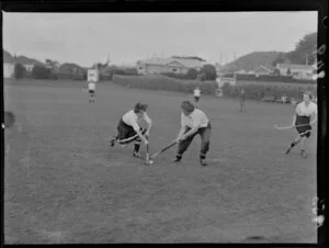 Hockey game, Karori junior women versus ?