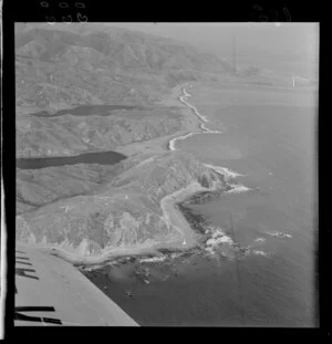 Aerial view of Pencarrow Head, Wellington