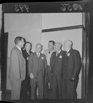 Unidentified New Zealand war amputees at the Dominion Conference