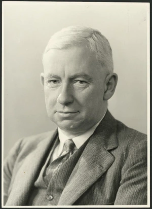 Alan Mulgan, journalist, writer, and broadcaster - Photograph taken by Anderson and Atkinson