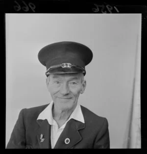 Mr E H Robinson, [tram conductor]