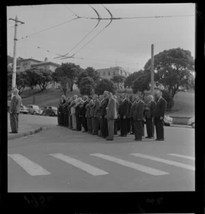 Australian veterans at an ANZAC day parade at the Citizens War Memorial