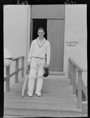 Mr John Beck, in cricket dress