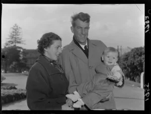 Sir Edmund and Lady Hillary with their son Peter