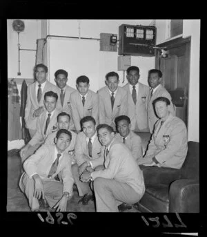 Touring group of Fijian boxers