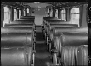 A railcar for the visiting Springbok team (interior)