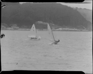 Yachting, X-Class trials (possibly for the Sanders Cup), Evans Bay, Wellington