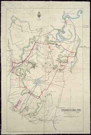 Plan of Tongariro National Park / H.E. Walshe, chief draughtsman.