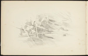 Hill, Mabel 1872-1956 :[Study of treetrunks. Early 1894?]