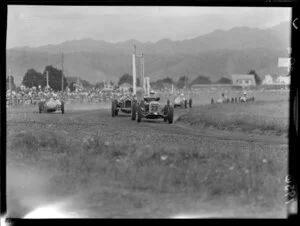 Racing cars at Levin Racecourse