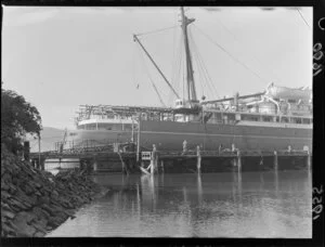 New car deck on inter-island ferry Hinemoa for Wellington to Lyttelton run