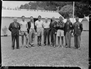 Past and present British Empire Games oarsmen, Lake Karapiro