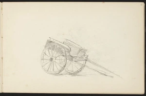 Hill, Mabel 1872-1956 :[Two-wheeled cart. January 1894?]