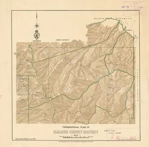 Topographical plan of Kakanui Survey District [electronic resource] / drawn by John M. Malings.