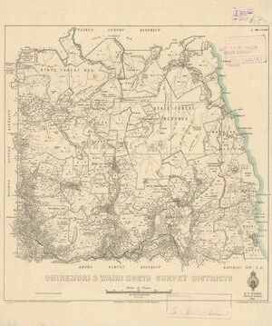 Ohinemuri & Waihi North Survey Districts [electronic resource] / delt. H.R. Cochran, March 1934.