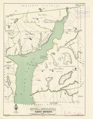 Upper & Mid Hawea survey districts [electronic resource] / S.A. Park.