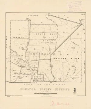 Runanga Survey District [electronic resource] / E.T. Healy, delt. Nov. 1937.
