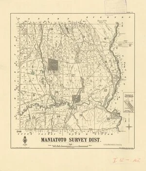 Maniatoto Survey Dist. [electronic resource] : in the Maniatoto County / drawn by G.P. Wilson, May 1902.