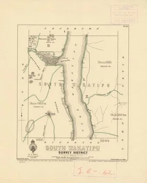 South Wakatipu Survey District [electronic resource] / drawn by S.A. Park, Aug. 1921.