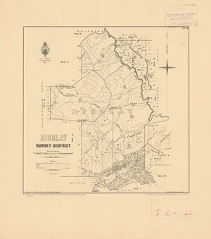 Highlay Survey District [electronic resource] / drawn by G.P. Wilson, November 1888, revised Aug. 1922.