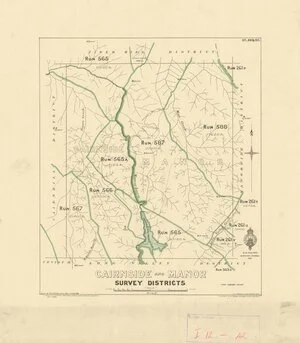 Cairnside and Manor survey districts [electronic resource] / drawn by V.S.P. Pickett, June 1920.
