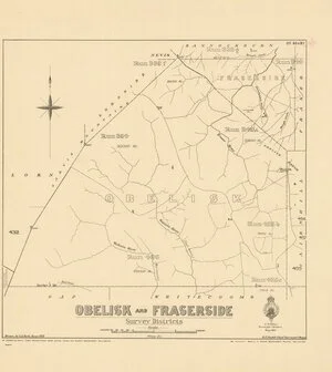 Obelisk and Fraserside survey districts [electronic resource] / drawn by S.A. Park.