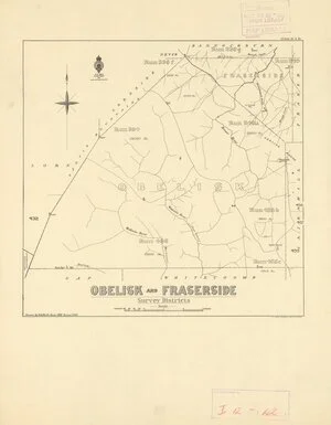 Obelisk and Fraserside survey districts [electronic resource] / drawn by S.A. Park, June 1921.