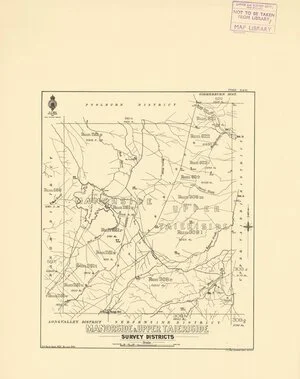 Manorside & Upper Taieriside survey districts [electronic resource] / S.A. Park, Sept. 1923.