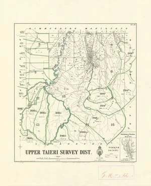 Upper Taieri Survey Dist. [electronic resource] / drawn by G.P. Wilson, 1902.