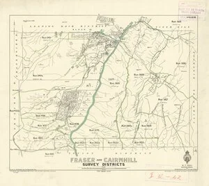 Fraser and Cairnhill survey districts [electronic resource] / drawn by V.S.P. Pickett, July 1919.