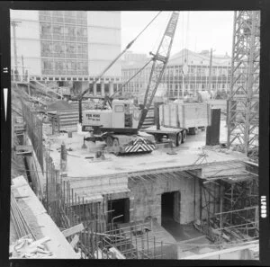 Construction site of Reserve Bank of New Zealand, Wellington