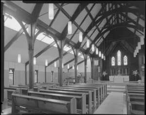 Interior of All Saints church, Ngaio, Wellington