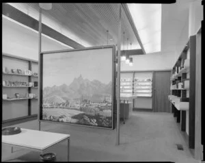 Shop interior, Tatra Leather Goods, Wellington