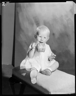 Studio portrait of [Webbster?] baby