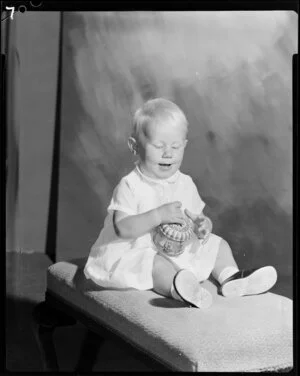 Studio portrait of [Webbster?] baby