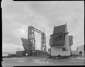 Draw bridge control room, Wellington wharf