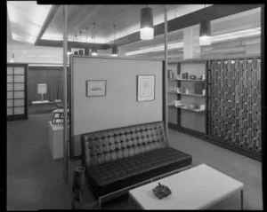 Shop interior, Tatra Leather Goods, Wellington