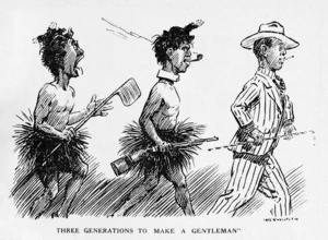 Cumberworth, Frederick Herbert, 1881-:Three generations to make a gentleman. Aussie, 14 July 1923.