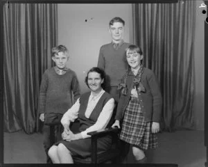 McKenzie Family, portrait of mother & three children