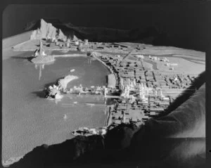 Landscape model for Petone foreshore and marina, Lower Hutt