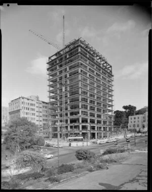 Reserve Bank building construction site, The Terrace, Wellington