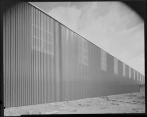 Exterior view, Dimond factory building, Seaview, Lower Hutt