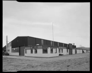 Exterior of Royal Electrical and Mechanical Engineers workshop, Waiouru military camp