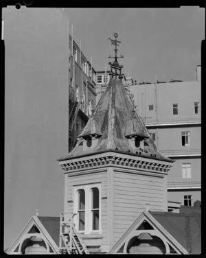 Young Men's Christian Association, Wellington, tower with weather vane
